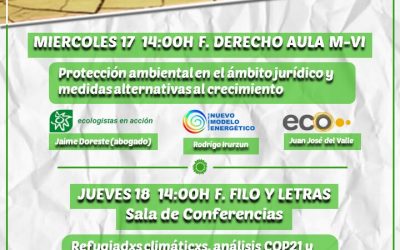 #AgendaSolar: Ecooo participa en las Jornadas Ecologistas en la Universidad Autónoma de Madrid