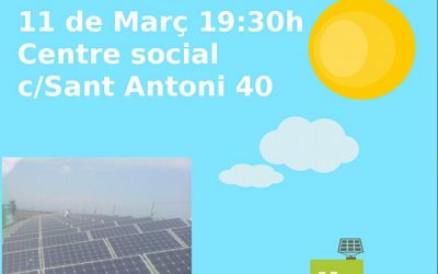 Agenda Solar: Recupera el Sol se presenta en Alcàsser