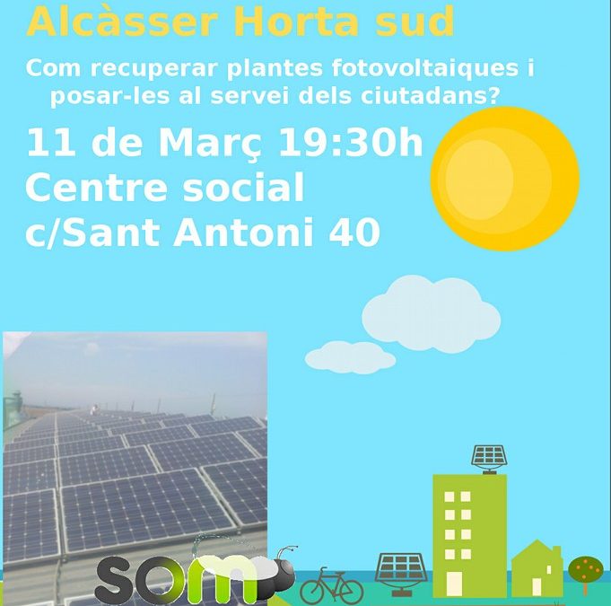 Agenda Solar: Recupera el Sol se presenta en Alcàsser