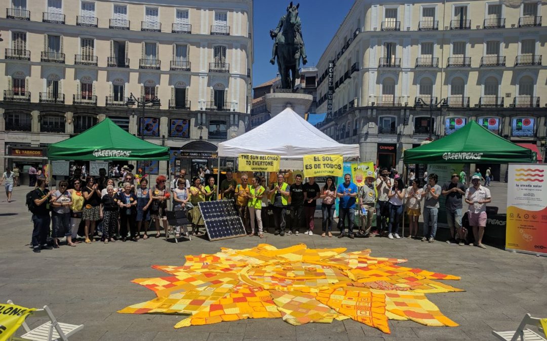 La Oleada Solar celebra el solsticio de verano junto a Greenpeace y la Fundación Fiare