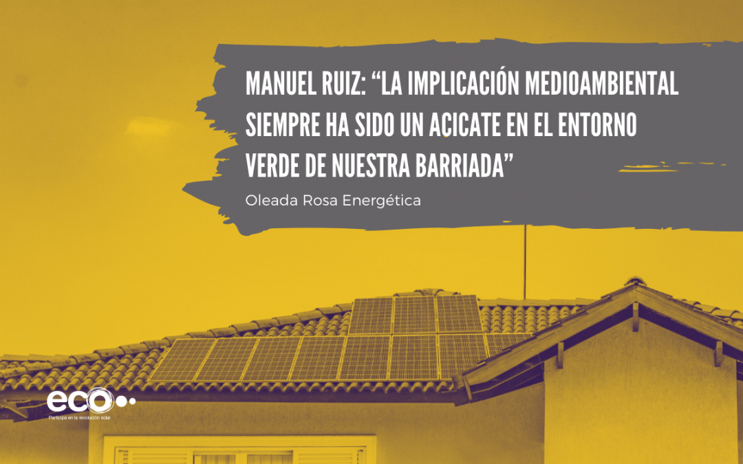Manuel Ruiz: «La implicación medioambiental siempre ha sido un acicate en el entorno verde de nuestra barriada»