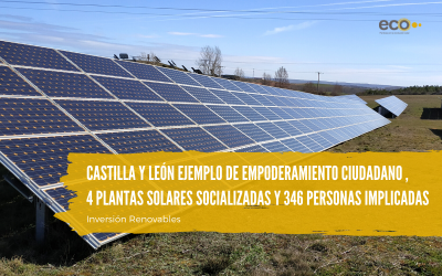 Castilla y León ejemplo de empoderamiento ciudadano en las renovables, 4 plantas solares socializadas y cerca de 350 personas implicadas