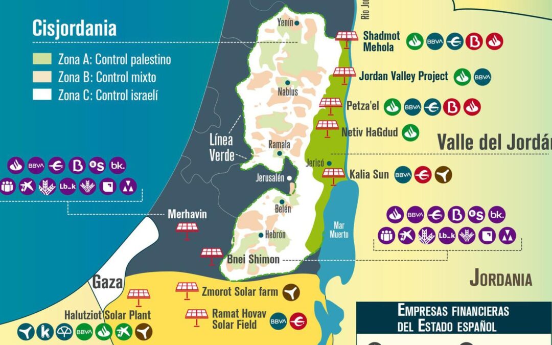 Empresas españolas en territorios ocupados palestinos por la transición verde