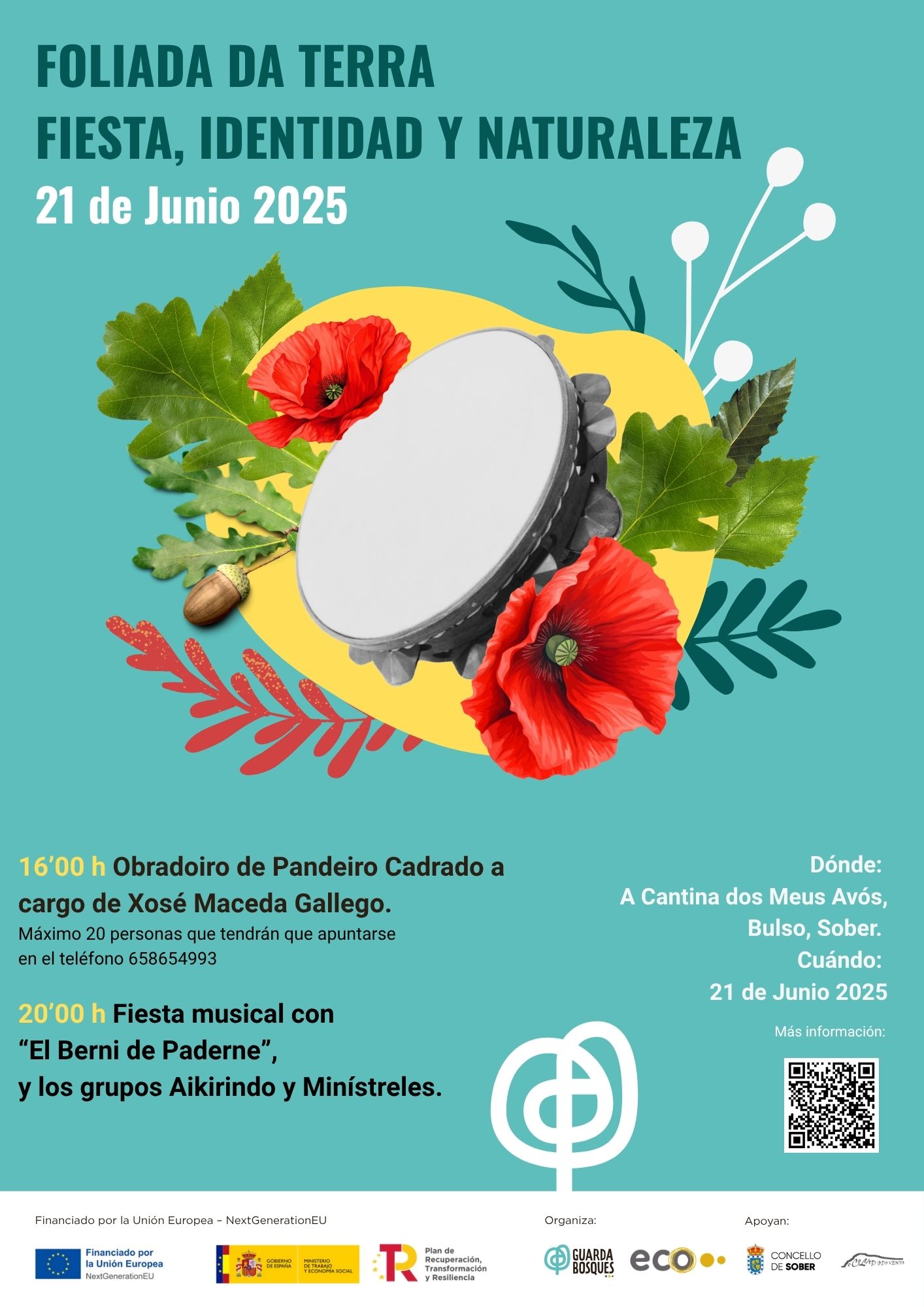cartel con logos europeos